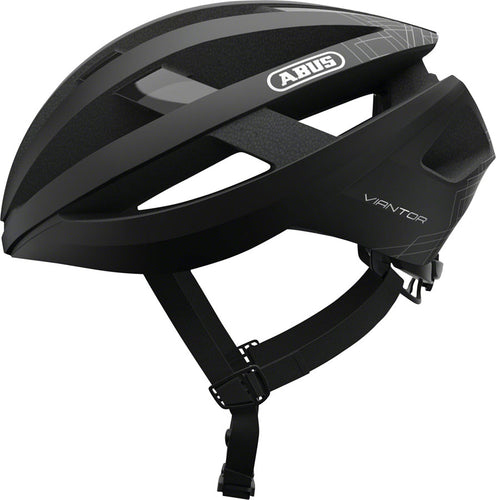 Abus-Viantor-Helmet-Small-(51-55cm)-Half-Face-Adjustable-Fitting-Semi-Enclosing-Plastic-Ring-Ponytail-Compatible-Acticage-Black-HE5067-Bicycle-Helmets