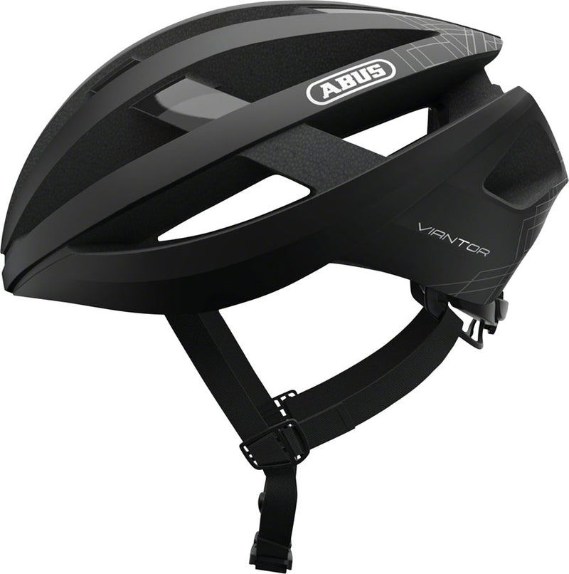 Load image into Gallery viewer, Abus-Viantor-Helmet-Small-(51-55cm)-Half-Face-Adjustable-Fitting-Semi-Enclosing-Plastic-Ring-Ponytail-Compatible-Acticage-Black-HE5067-Bicycle-Helmets
