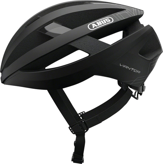 Abus-Viantor-Helmet-Large-(58-62cm)-Half-Face-Adjustable-Fitting-Semi-Enclosing-Plastic-Ring-Ponytail-Compatible-Acticage-Black-HE5065-Bicycle-Helmets