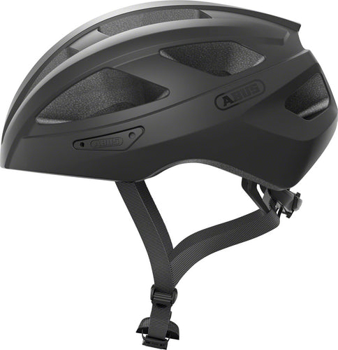 Abus-Macator-Helmet-Medium-Half-Face-Fidlock-Magnetic-Strap-Buckle-Black-HE5118-Bicycle-Helmets