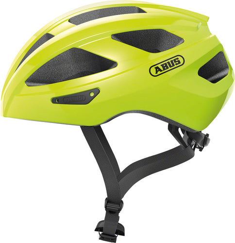 Abus-Macator-Helmet-Small-Half-Face-Fidlock-Magnetic-Strap-Buckle-Yellow-HE5120-Bicycle-Helmets