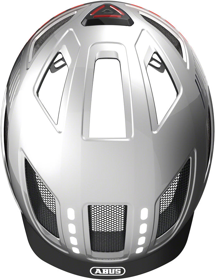 Load image into Gallery viewer, Abus Hyban 2.0 LED Helmet - Signal Silver, Large
