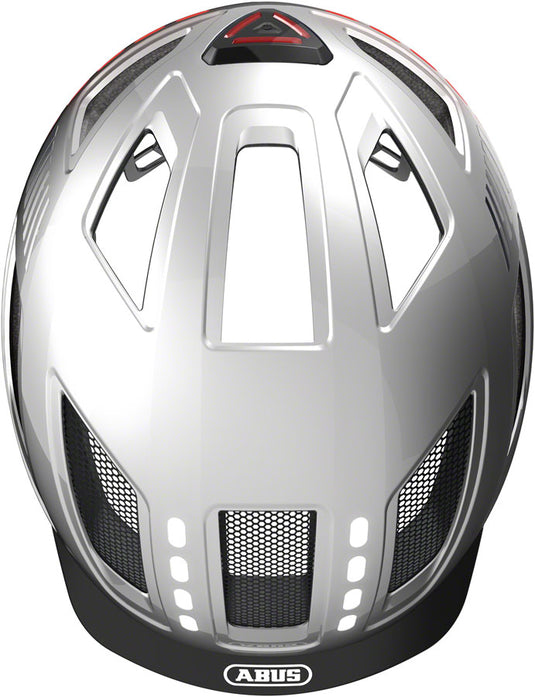 Abus Hyban 2.0 LED Helmet - Signal Silver, Large