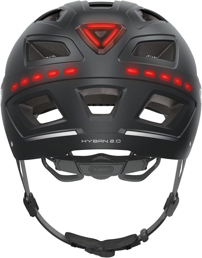 Load image into Gallery viewer, Abus Hyban 2.0 LED Helmet - Signal Black, Large
