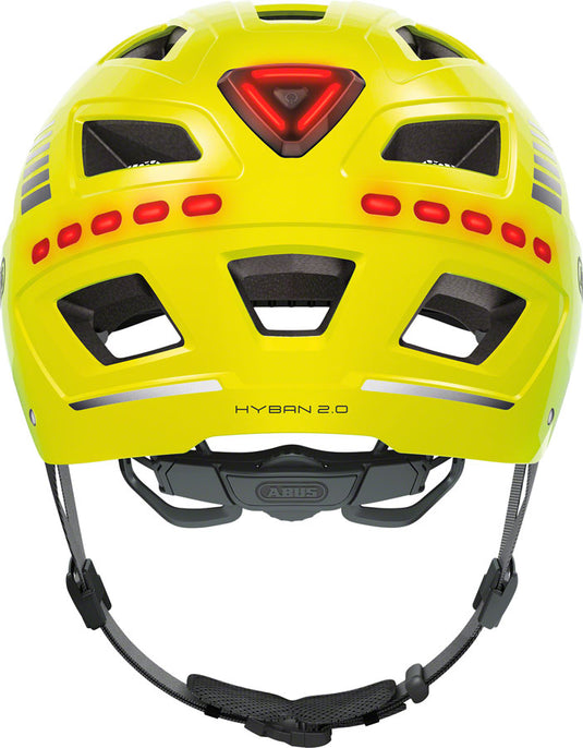 Abus Hyban 2.0 LED Helmet - Signal  Yellow, Medium