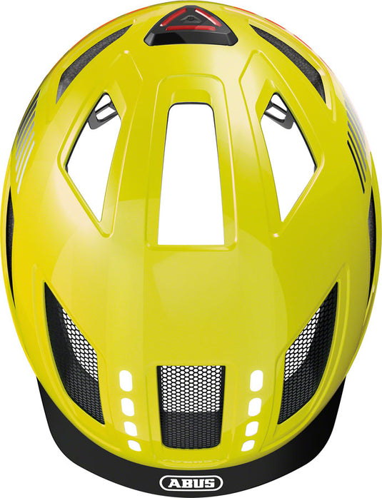 Abus Hyban 2.0 LED Helmet - Signal  Yellow, Medium