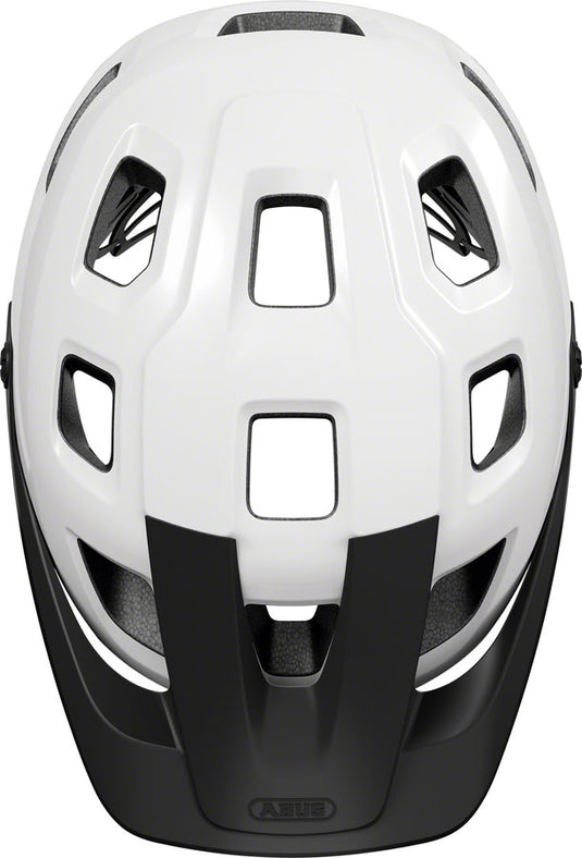 Abus MoTrip Helmet Zoom Ace MTB Adjustable Strap Divider Shiny White, Small