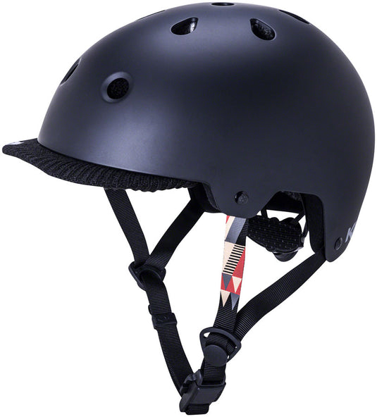 Kali-Protectives-Saha-Helmet-Large-X-Large-(60-63cm)-Half-Face-Detachable-Visor-Dial-Fit-Closure-System-Fidlock-Snap-Bucklelocking-Sliders-Black-HLMT1354-Bicycle-Helmets