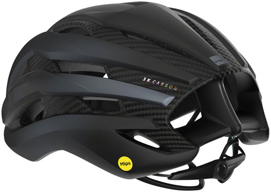 MET Trenta 3K Carbon MIPS Helmet In-Mold Safe-T Orbital Fit Matte Black, Large