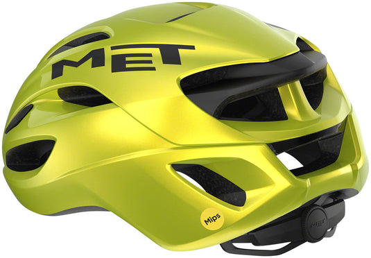 MET Rivale MIPS Helmet In-Mold Safe-T Upsilon Glossy Lime Yellow Metallic Small