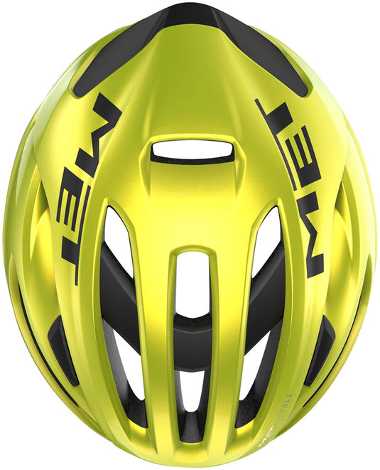 MET Rivale MIPS Helmet In-Mold Safe-T Upsilon Glossy Lime Yellow Metallic Medium