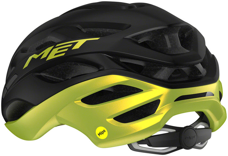 Load image into Gallery viewer, MET Estro MIPS Helmet Safe-T Upsilon Black/Lime Yellow Metallic Glossy Medium
