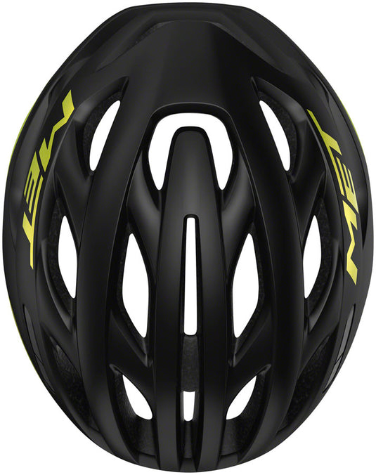 MET Estro MIPS Helmet Safe-T Upsilon Black/Lime Yellow Metallic Glossy Medium