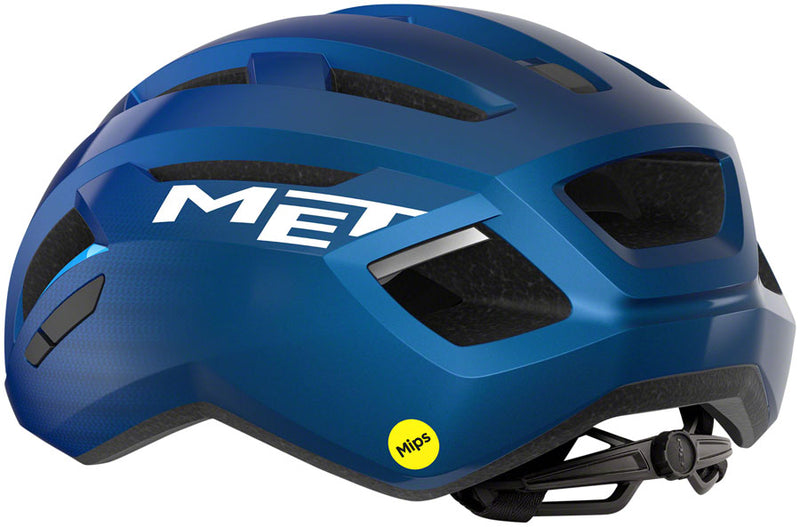 Load image into Gallery viewer, MET Vinci MIPS Road Helmet In-Mold EPS Safe-T DUO Fit Glossy Blue Metallic Small
