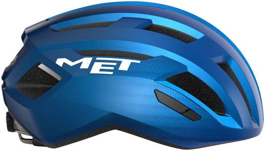 MET Vinci MIPS Road Helmet In-Mold Safe-T DUO Fit Glossy Blue Metallic, Medium