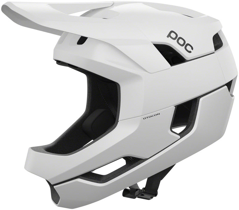 Load image into Gallery viewer, POC-Otocon-Helmet-Large-(59-62cm)-Full-Face-Detachable-Visor-Removable-Grill-Removable-Cheekpads-Race-Lock-Fit-White-HLMT5460-Bicycle-Helmets
