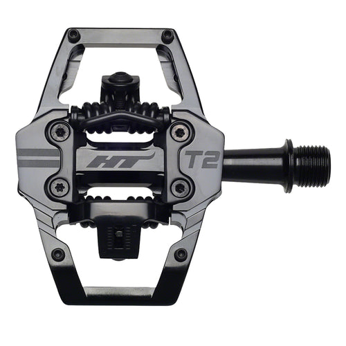 HT-Components-T2-Pedals-Clipless-Pedals-with-Cleats-Aluminum-Chromoly-Steel-PEDL1450-Bicycle-Pedals