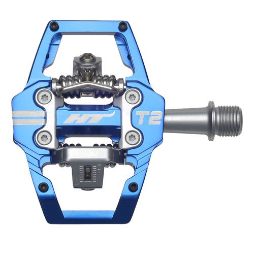 HT-Components-T2-Pedals-Clipless-Pedals-with-Cleats-Aluminum-Chromoly-Steel-PEDL1500-Bicycle-Pedals