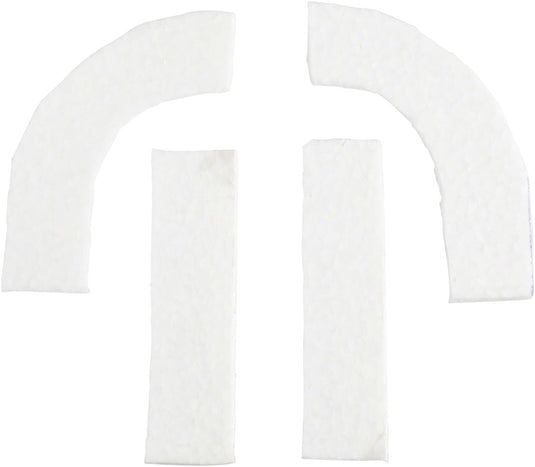 Jagwire Pro Anti-Vibration Handlebar Pad Set - eTPU Foam, For Drop Bars, White