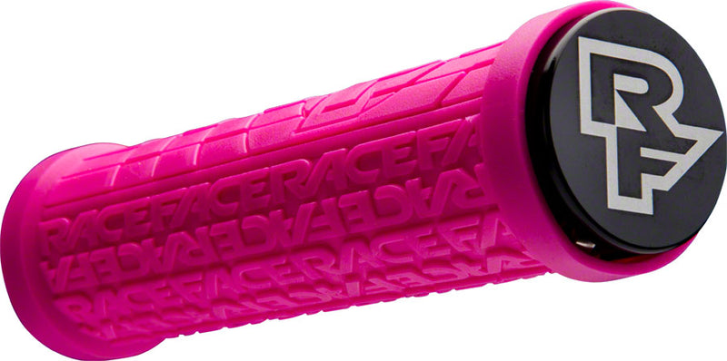 Load image into Gallery viewer, RaceFace Grippler Grips - Magenta, Lock-On, 30mm
