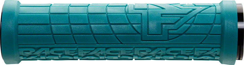 Load image into Gallery viewer, RaceFace Grippler Grips - Turquoise, Lock-On, 33mm
