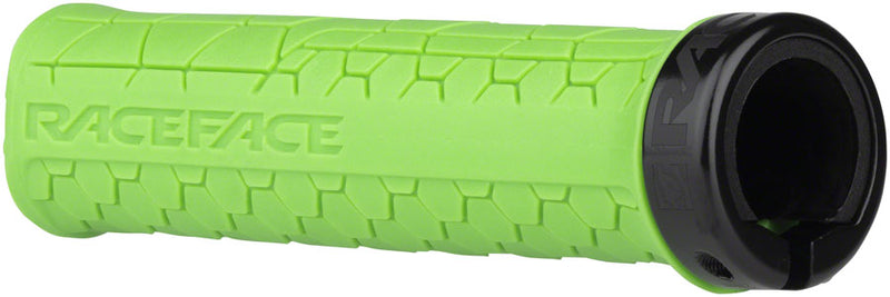 Load image into Gallery viewer, RaceFace Getta Grips - Green, Lock-On, 30mm Low-Profile Grips, Rubber Grips
