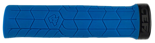 RaceFace Getta Grips - Blue, 30mm Tapered Inner Core Single Lock-On Clamp