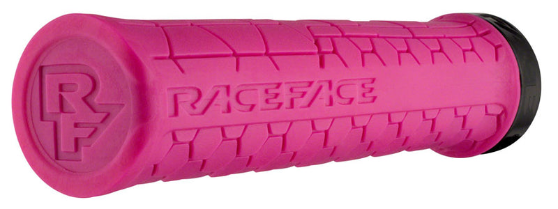 Load image into Gallery viewer, RaceFace Getta Grips - Magenta, 30mm Directional Hex Pattern Rubber Grips
