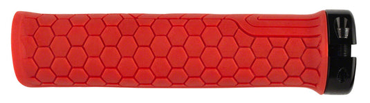 RaceFace Getta Grips - Red, 33mm Tapered Inner Core And Single Lock-On Clamp