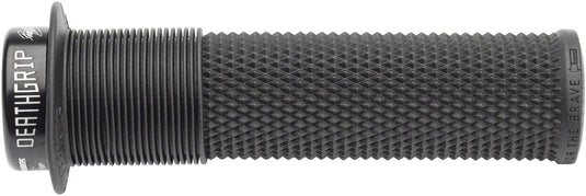 DMR DeathGrip Flanged Grips - Thick, Lock-On, Black