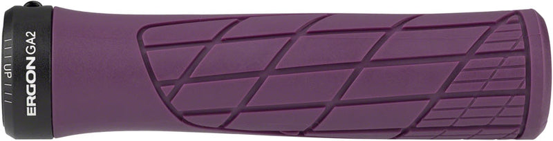 Load image into Gallery viewer, Ergon GA2 Grips Purple Reign Lock On Forged Aluminum Clamp Carbon Bar Compatible
