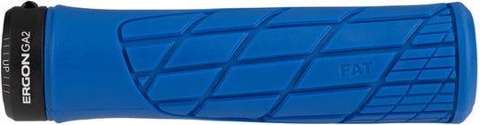 Ergon GA2 Fat Grips - Midsummer Blue, Lock-On