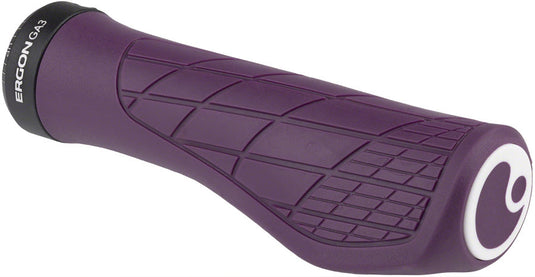 Ergon GA3 Grips - Purple Reign, Lock-On, Small