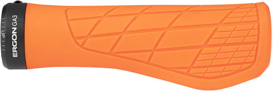 Ergon GA3 Grips - Juicy Orange, Lock-On, Large