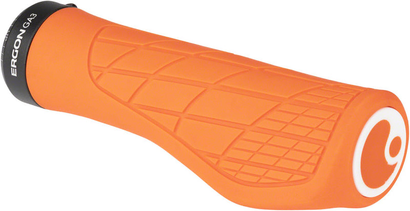 Load image into Gallery viewer, Ergon GA3 Grips - Juicy Orange, Lock-On, Large
