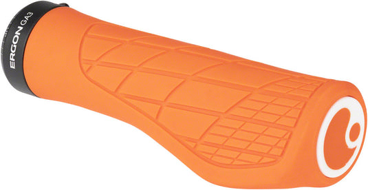 Ergon GA3 Grips - Juicy Orange, Lock-On, Large