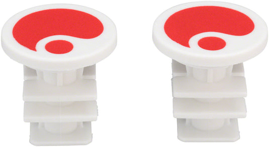 Ergon End Plugs for GA2/GA2Fat/GA3: Red Pair Bike Grip Bar End Plug