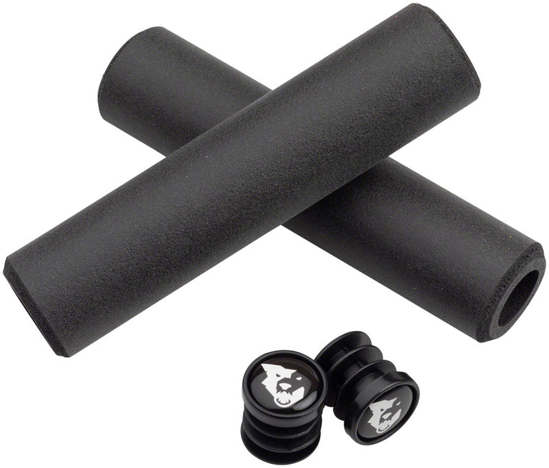 Load image into Gallery viewer, Wolf Tooth Karv Handlebar Grips 6.5mm Black Silicone Weather Resistant
