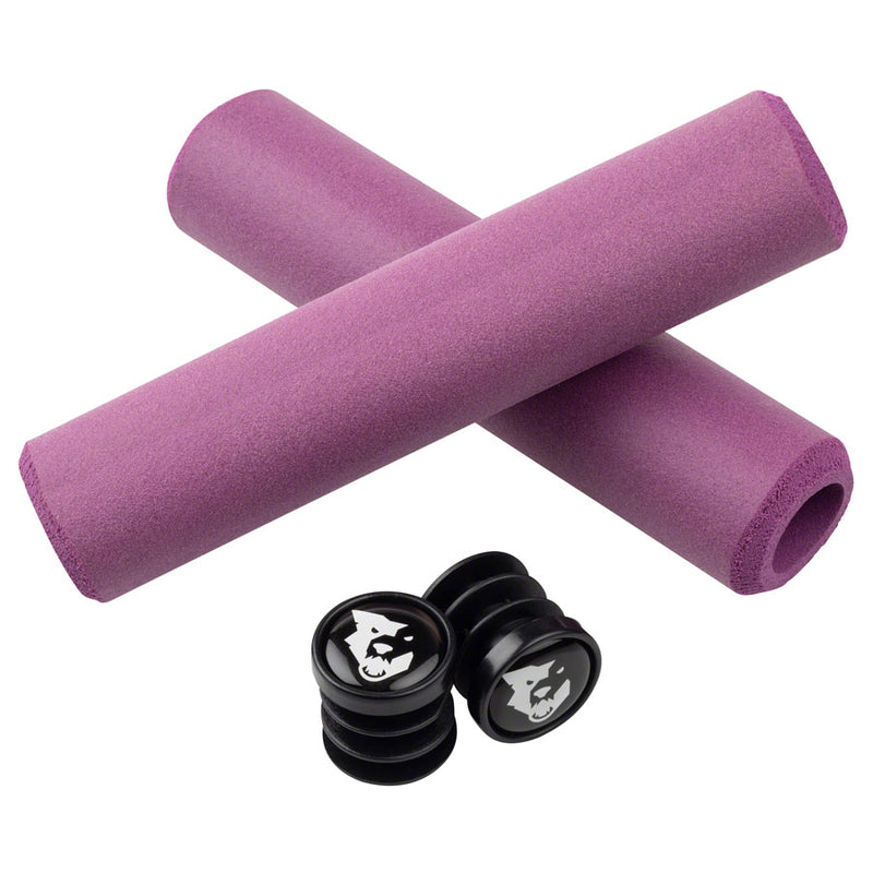 Load image into Gallery viewer, Wolf Tooth Razer Handlebar Grips 5mm Purple Silicone Weather Resistant
