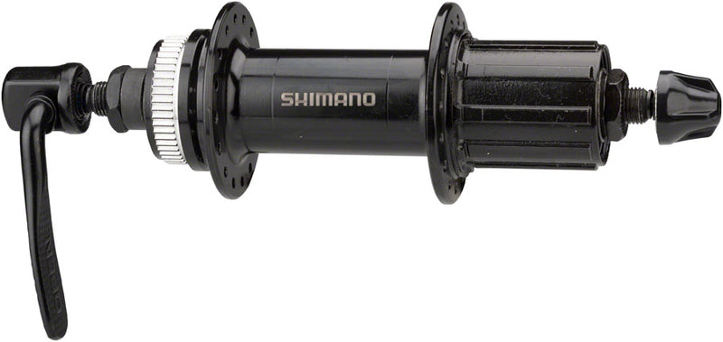 Load image into Gallery viewer, Shimano Altus FH-MT200-B Rear Hub - QR x 141mm, Center-Lock, HG10, Black, 28H
