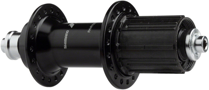 Load image into Gallery viewer, Shimano 105 FH-R7000 Rear Hub - QR x 130mm, Rim Brake, HG 11 Road, Black, 36H
