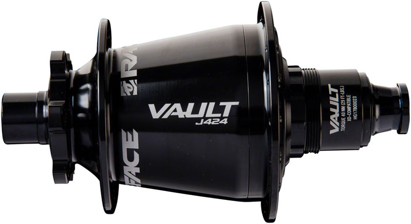 Load image into Gallery viewer, RaceFace Vault J-Bend 424 Rear Hub - 12 x 148mm, 6-Bolt, XD, Black, 32H
