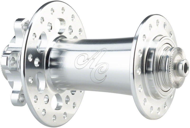 Load image into Gallery viewer, All-City Go-Devil Front Hub - 15/12/QR x 100mm, 6-Bolt, Silver, 32h
