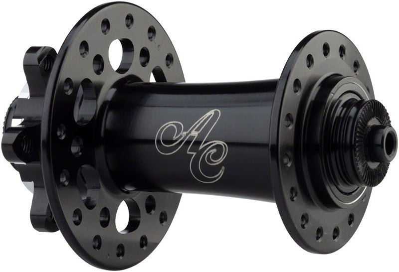 Load image into Gallery viewer, All-City Go-Devil Front Hub - 15/12/QR x 100mm, 6-Bolt, Black, 32h
