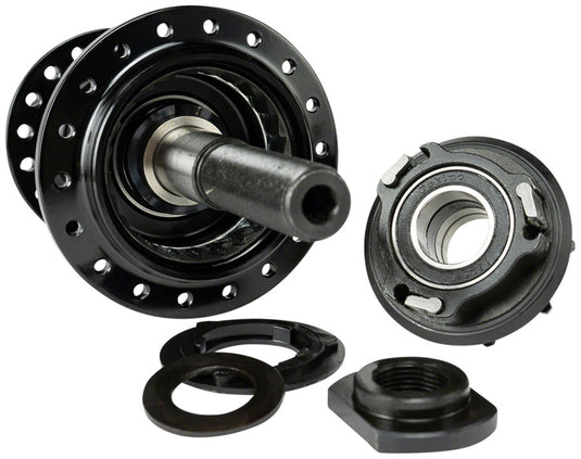 Eclat Shift Freecoaster/Cassette Rear Hub - Black, RHD