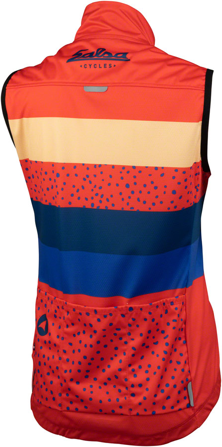 Salsa Team Polytone Women's Vest - Red, w/ Stripes, Small