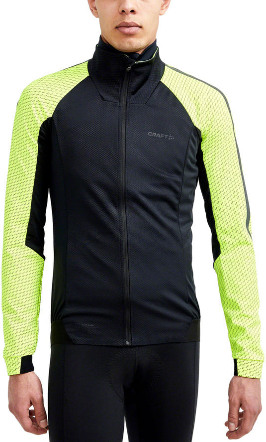 Craft ADV Bike Lumen Subz Jacket - Black/Flumino, Men's, Small