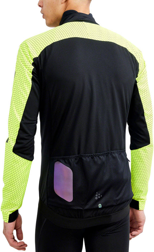 Craft ADV Bike Lumen Subz Jacket - Black/Flumino, Men's, Small