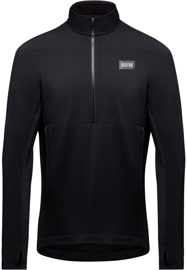 Load image into Gallery viewer, Gorewear Trail KPR Hybrid 1/2-Zip Jersey - Black, Men&#39;s, Small
