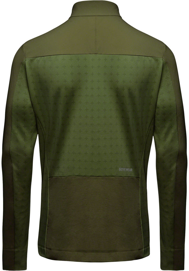 Load image into Gallery viewer, Gorewear Trail KPR Hybrid 1/2-Zip Jersey - Utility Green, Men&#39;s, Small
